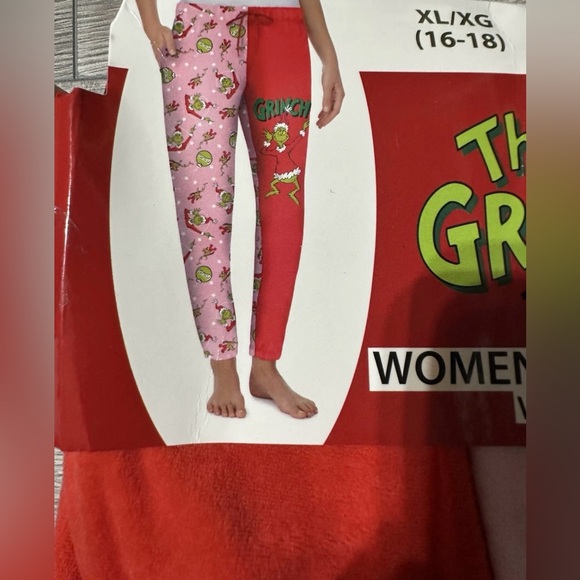 Dr. Seuss The Grinch Women's Sleep Jogger Pants With Pockets Size XL 16-18 - Picture 2 of 7